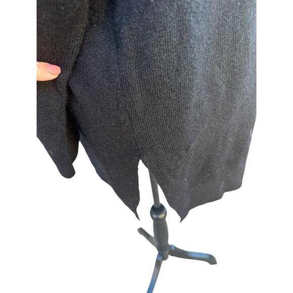 NWT H&M Soft Black Oversized Turtleneck Sweater Tunic Size S Recycled Wool Blend - Picture 11 of 11